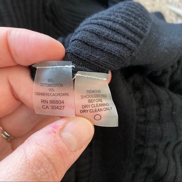 Magaschoni Black Tie Waist Cashmere Cardigan - Picture 4 of 4